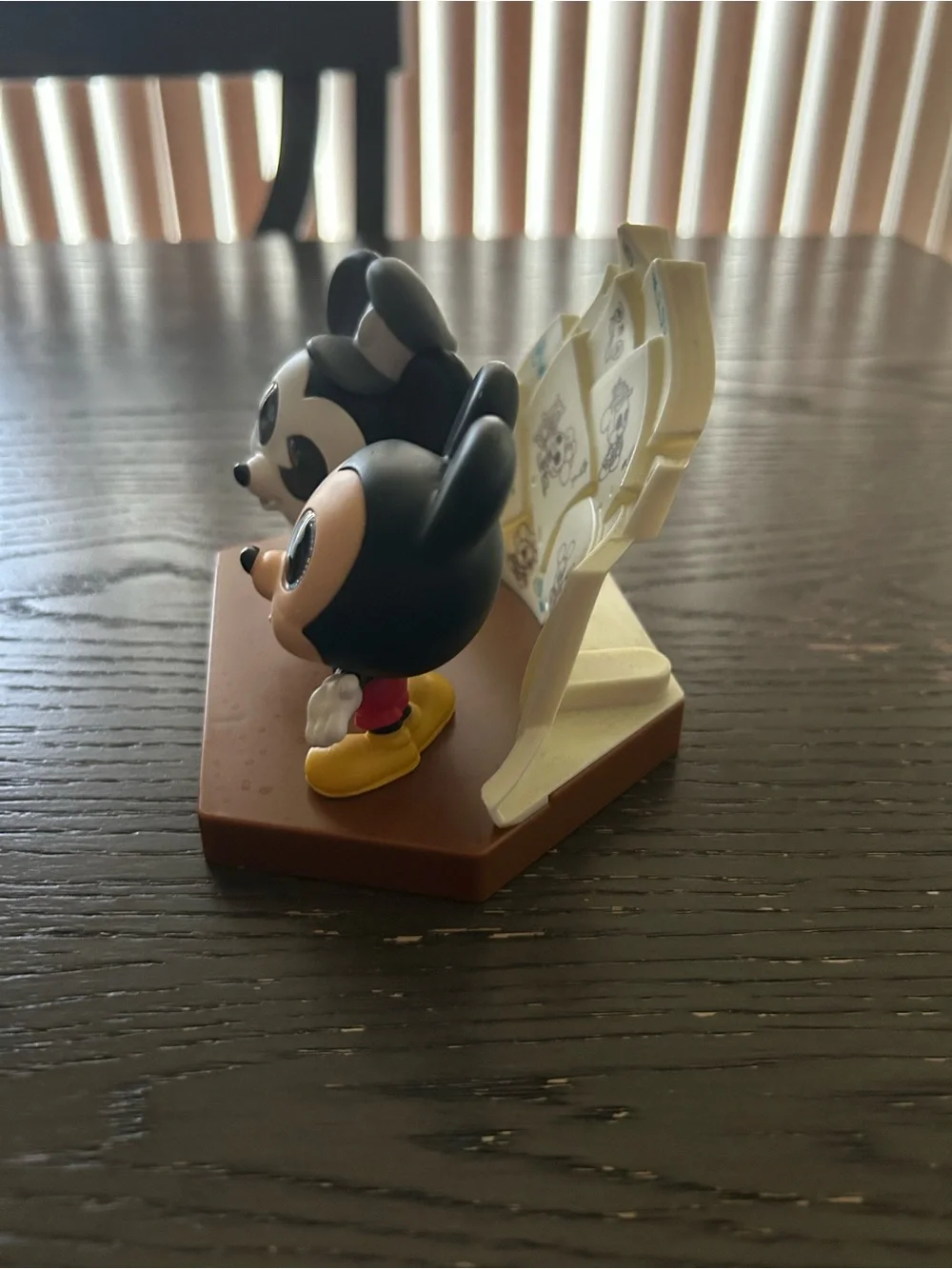 Disney Mickey Mouse Dual Figurine Set Black Yellow Red Cream